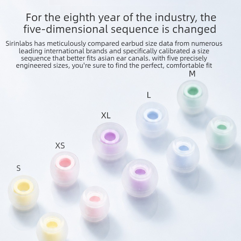 Silicone Ear Tip Replacement - 5 paar SIRINLABS voor MOUSSE siliconen