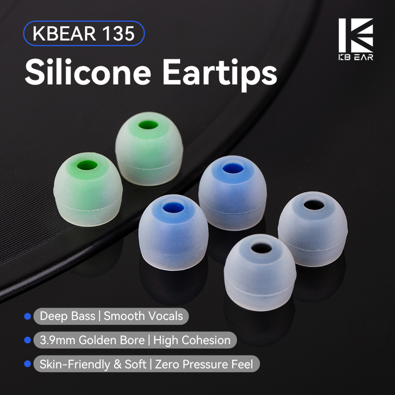 In Ear Monitor Iem - KBEAR 135 siliconen oordopjes 3,9 mm