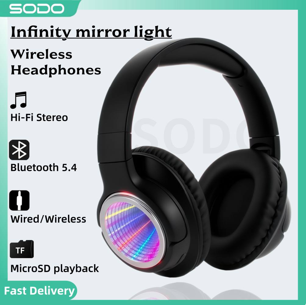 Gaming Headset Rgb - SODO SD1161 Bluetooth-hoofdtelefoon Abyss Light Stereo