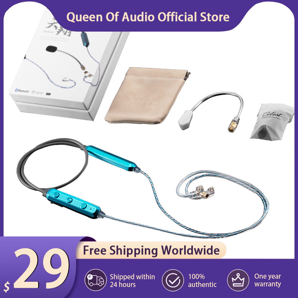 Wired Earphone Mic - Celest SkySoar oortelefoonkabel nekband Bluetooth met