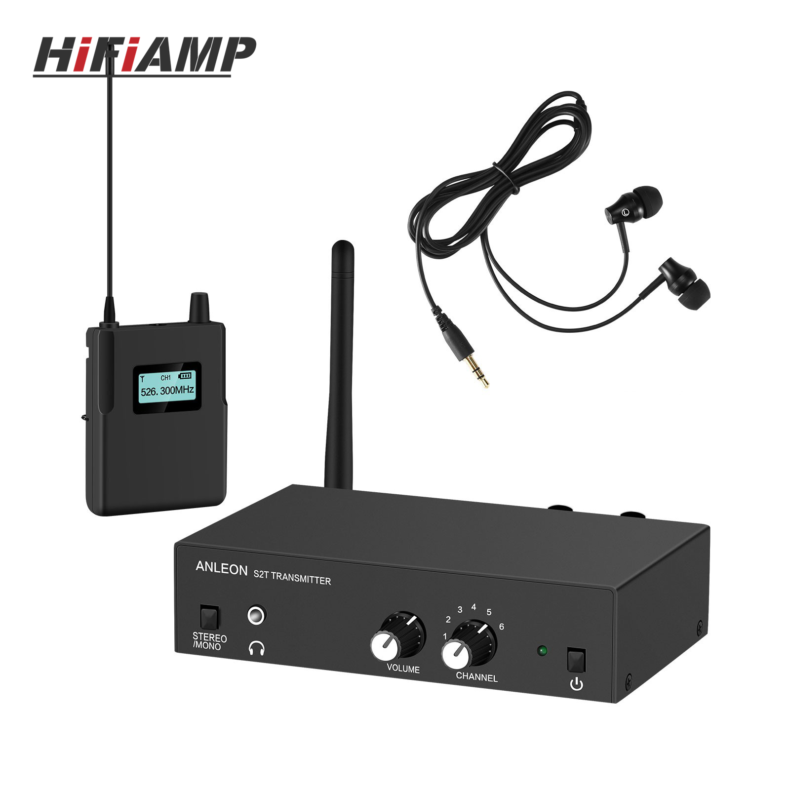 In Ear Monitor Iem - ANLEON S2 526-535MHz/561-568MHz/670-680MHz draadloos in-ear monitor