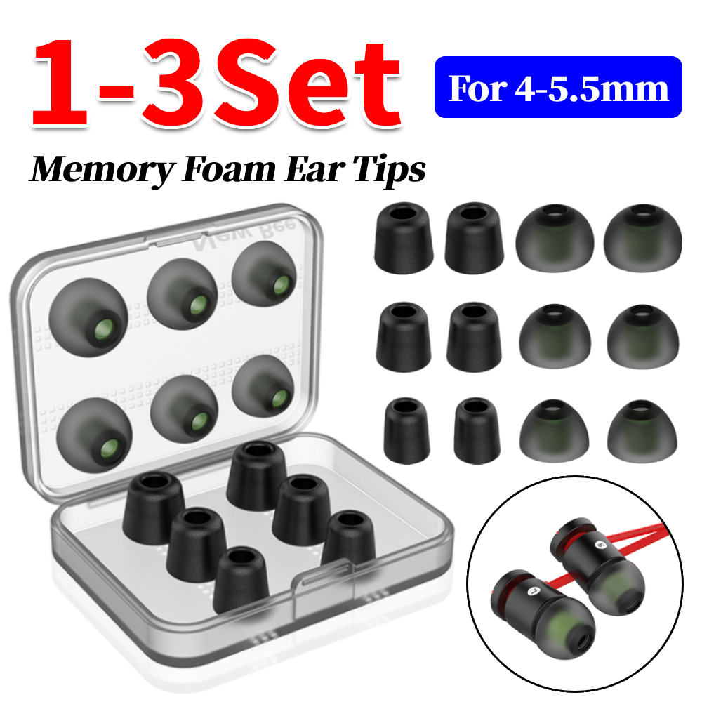 1-3 Set Memory Foam Oordopjes  - Earphone Foam Tip recensie en prijs