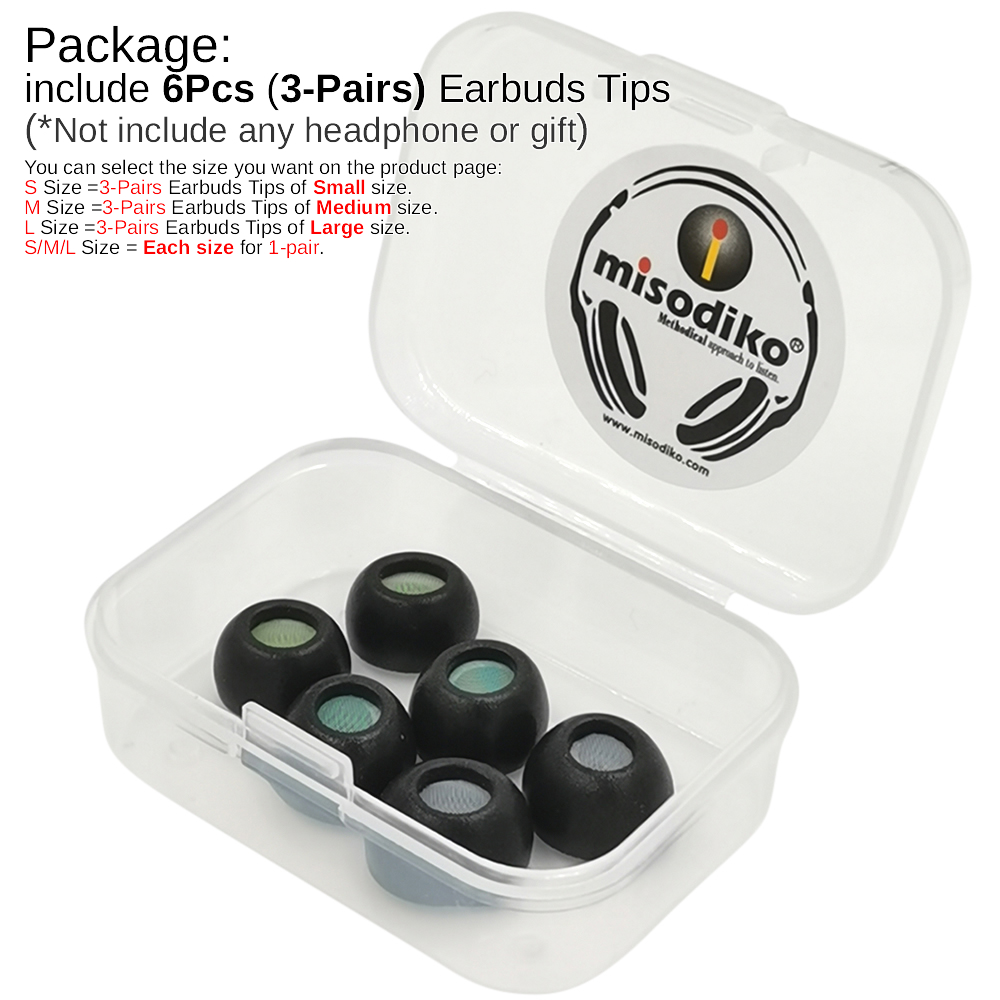 misodiko Verbeterde Ovale Memo - Earphone Foam Tip recensie en prijs